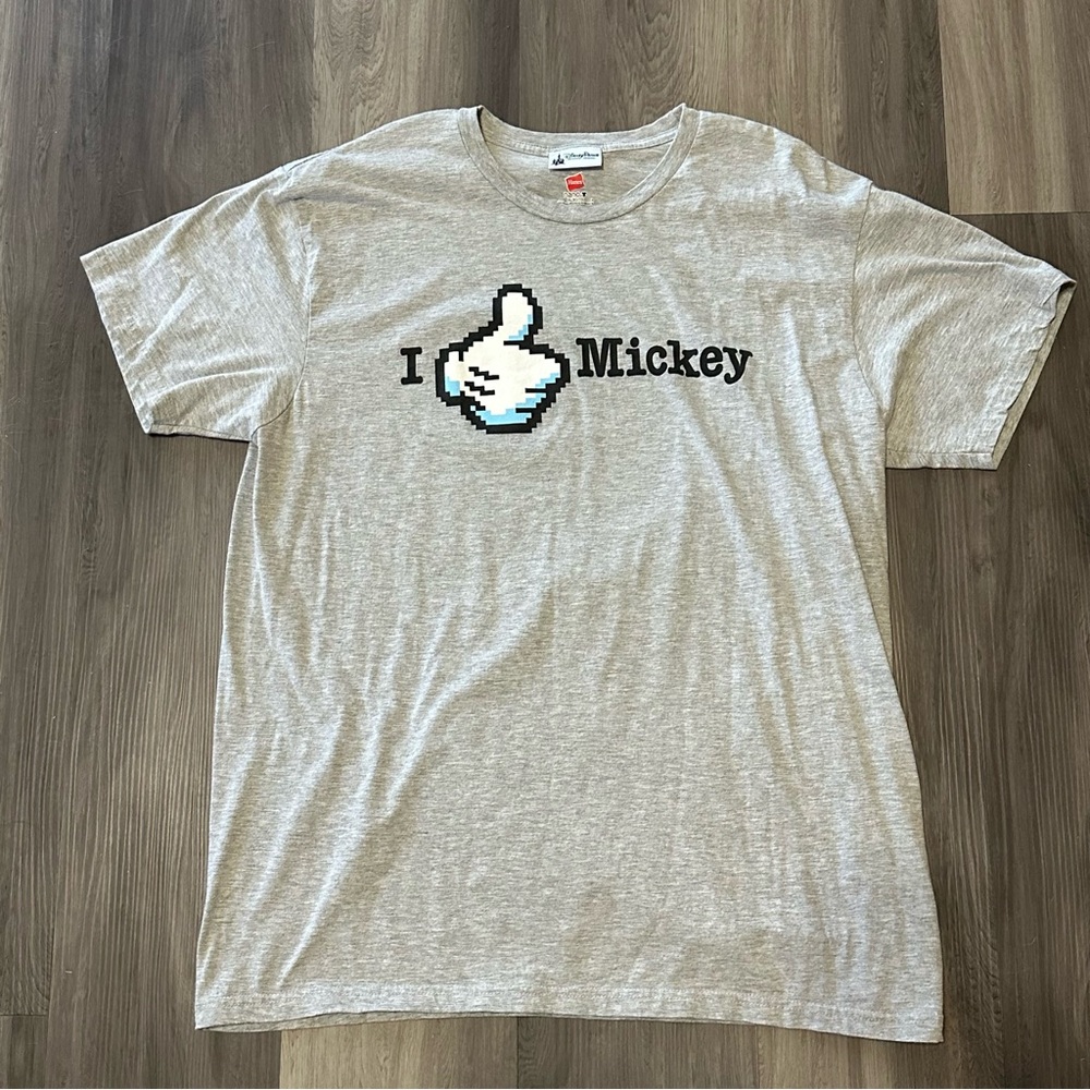 2008 Disney Parks Exclusive I LIKE MICKEY MOUSE SHIRT Thumbs Up Sz XL RARE HTF